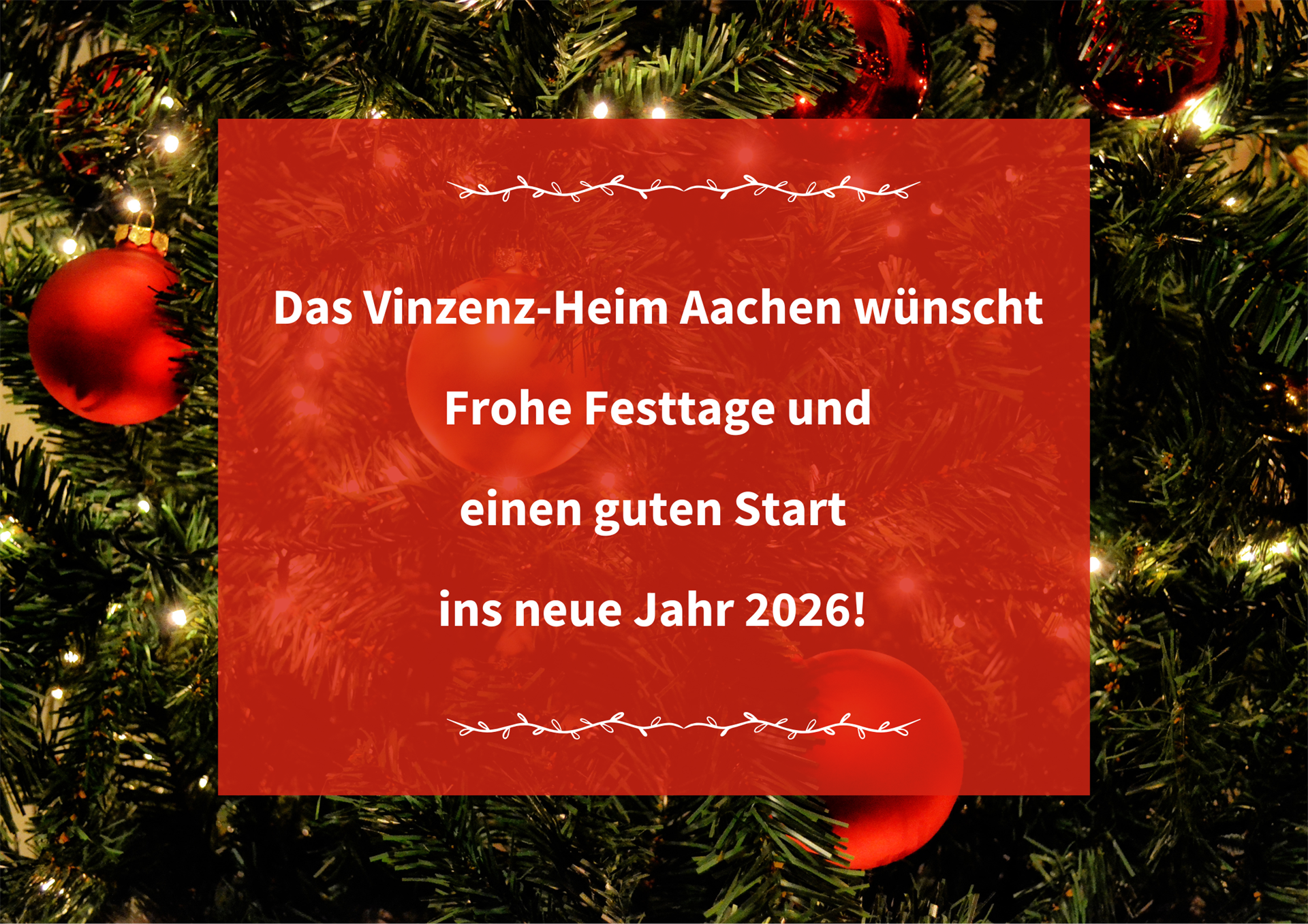 Frohe Weihnachten und ein gutes neues Jahr 2026